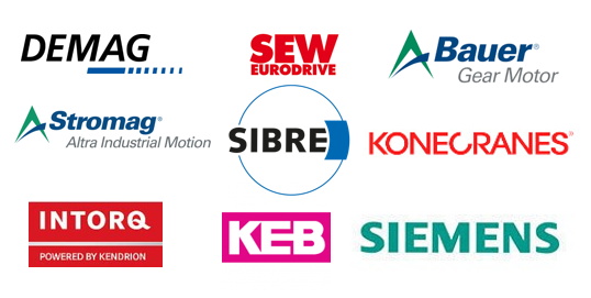Поставляем тормоза ведущих производителей: Konecranes, Demag, KEB, Bauer, Stromag, Precima Magnettechnik GmbH, Sibre, SEW Eurodrive, Siemens, Intorg.